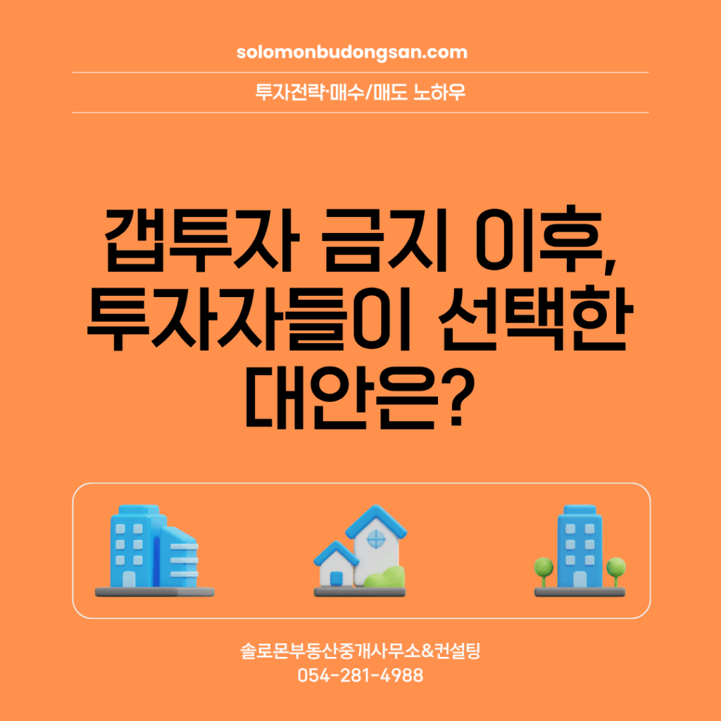 갭투자 금지 이후, 투자자들이 선택한 대안은?